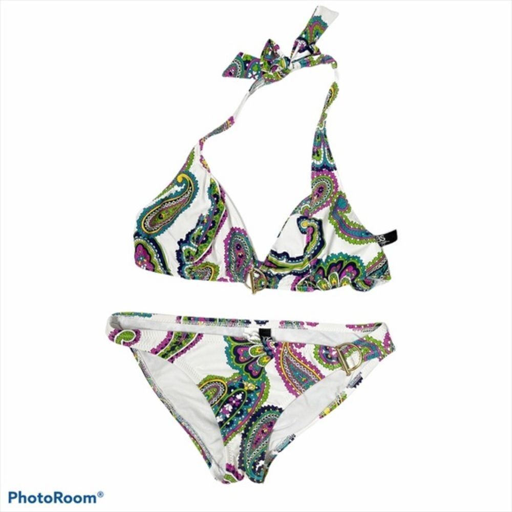 Abs Allen Schwartz Paisley Bikini Size 12, 8